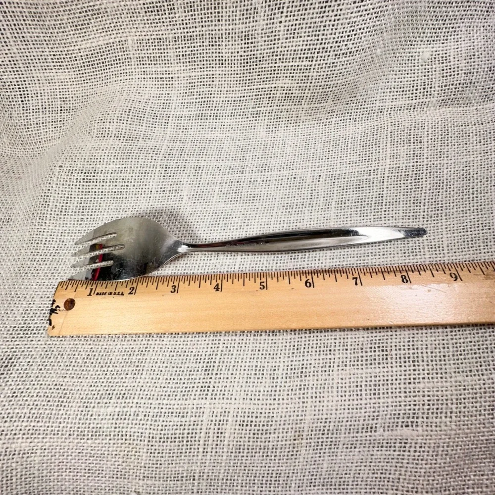 Ebbtide Solid Stainless Steel Serving Fork USA Made Vintage Replacement 8.5 Inch
